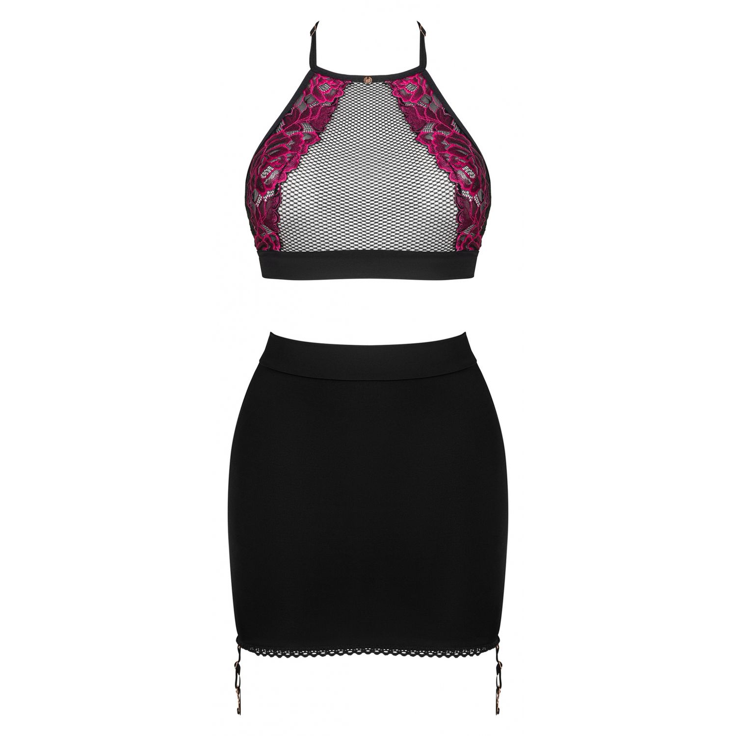 Set Top Skirt Rosenty Negru