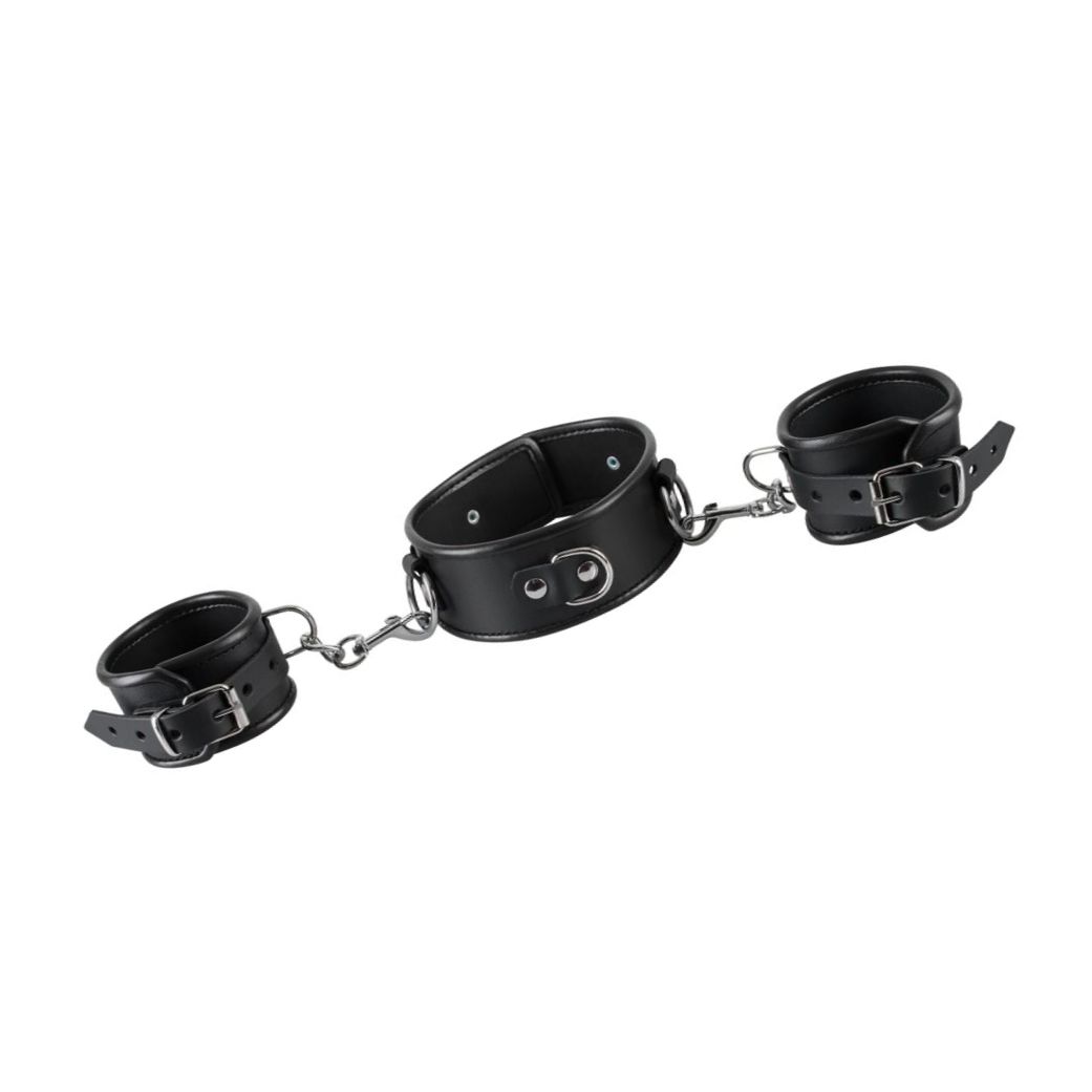 Set Zgarda Si Catuse Maini Zado Negru