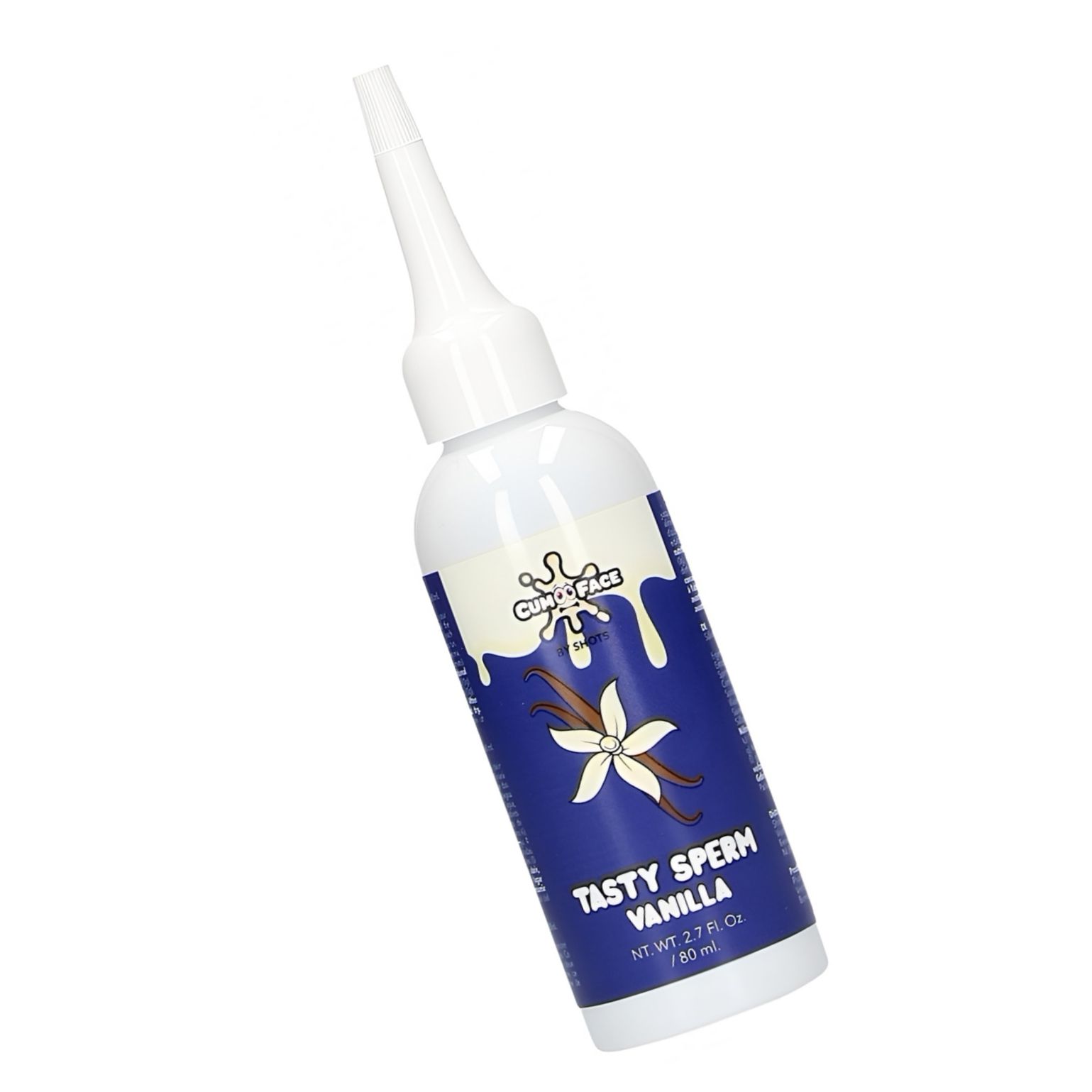 Shots Gel Comestibil Aromă Vanilie — Efect Realist Alb