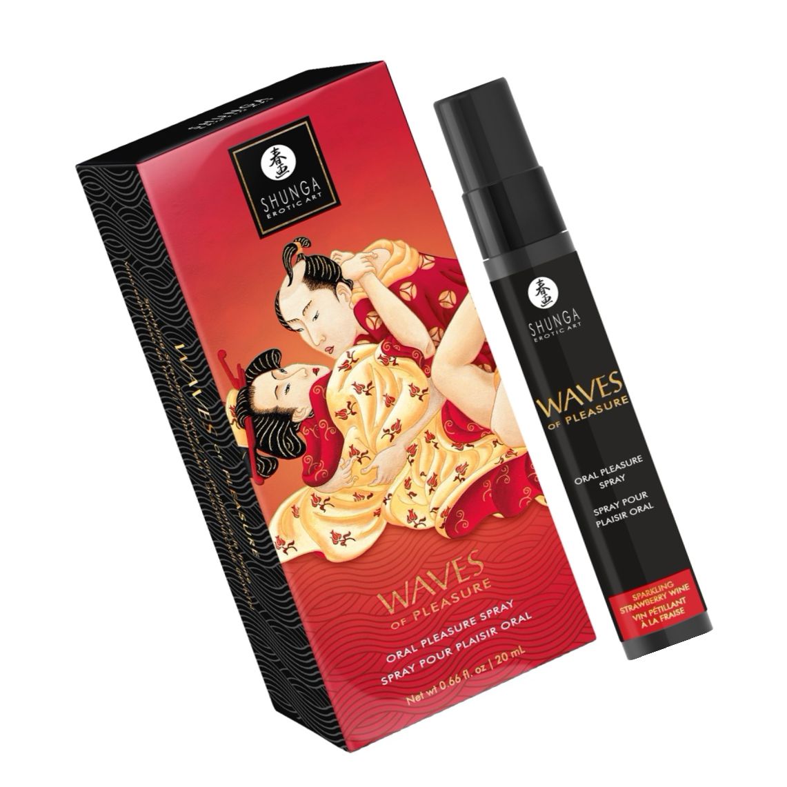 Shunga Waves Of Pleasure — Spray Căpșuni Spumante