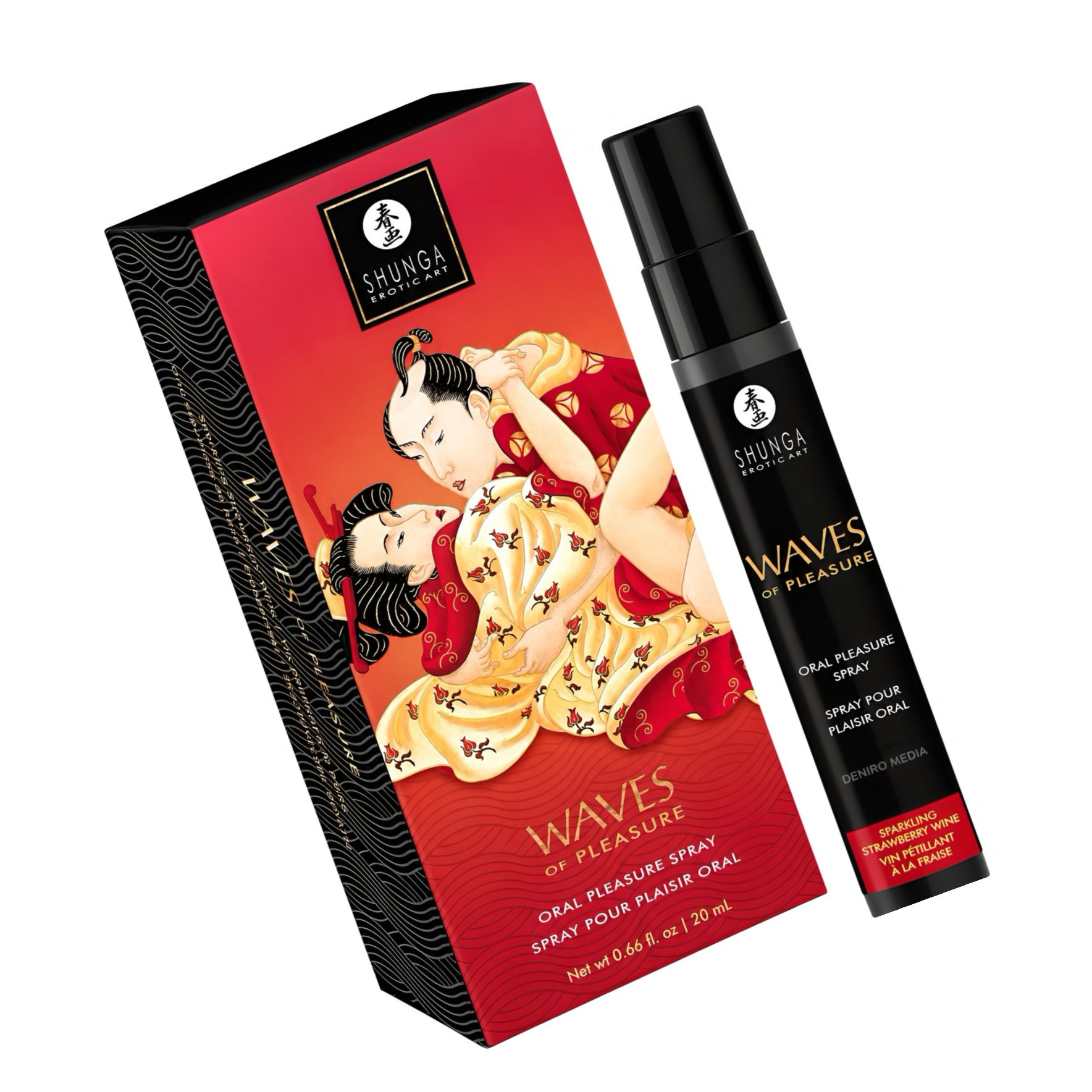 Shunga Waves Of Pleasure — Spray Căpșuni Spumante