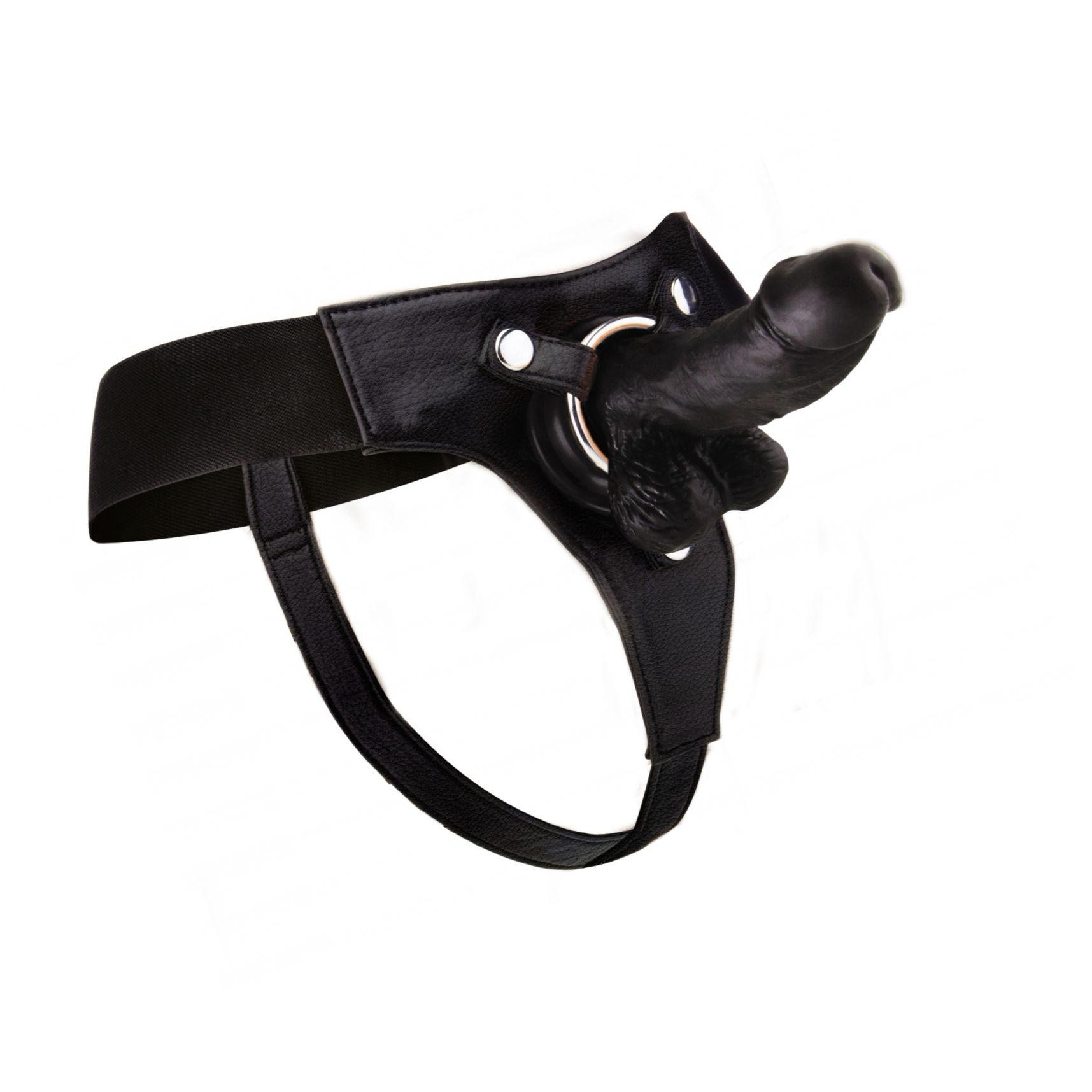 Strap-On Realistic 6 Inch Negru