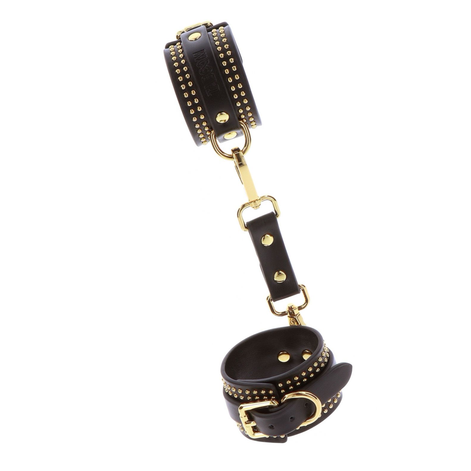 Studded Ankle Cuffs Set Negru