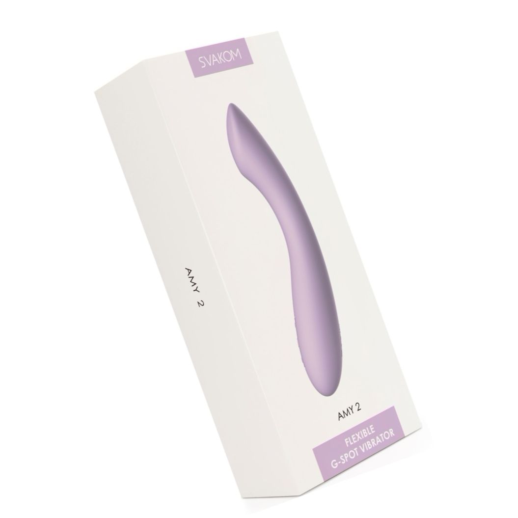 SVAKOM Amy 2 Pastel Lilac, Vibrator Pentru Punctul G