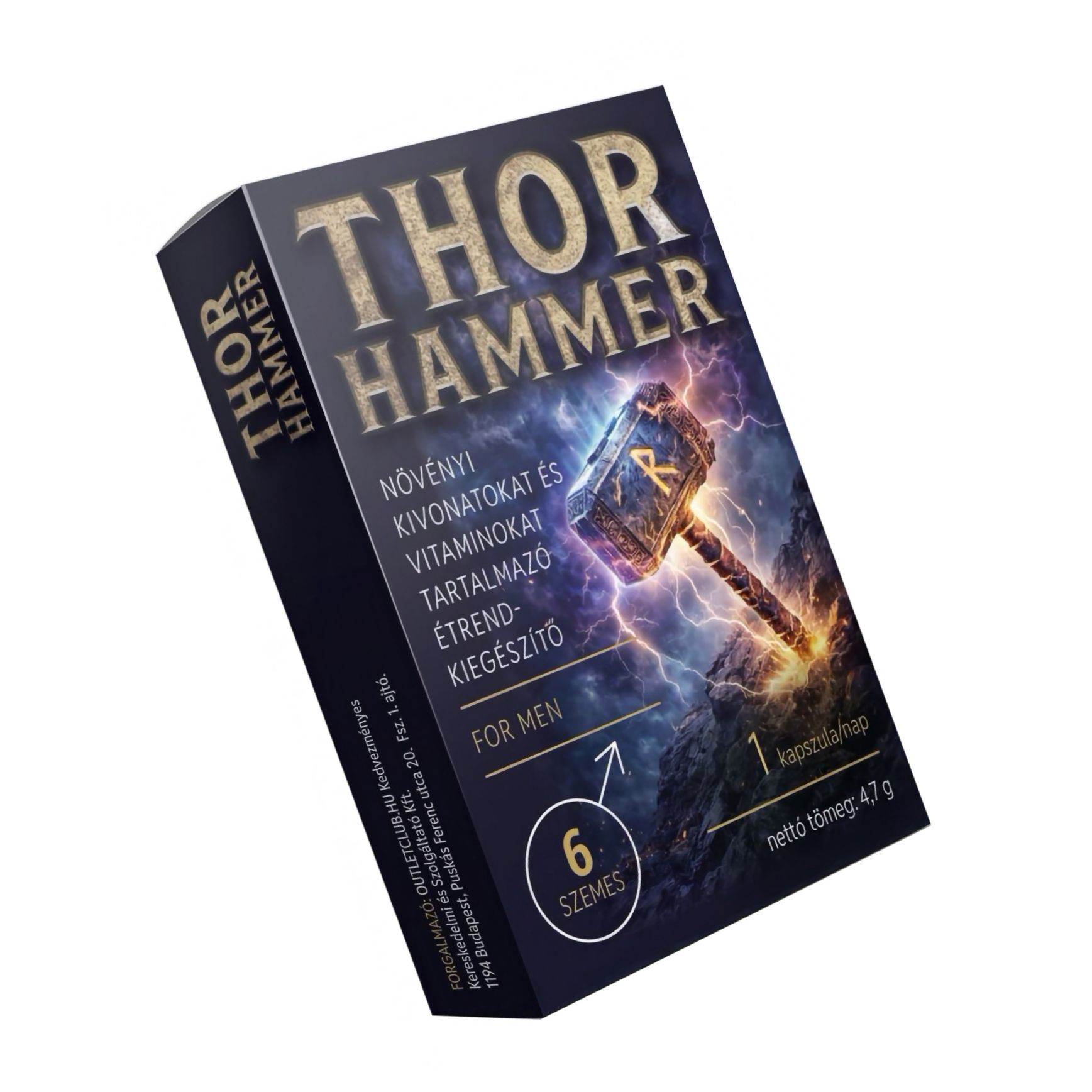 Thor Hammer Pills 6 Capsule Potență și Vigoare