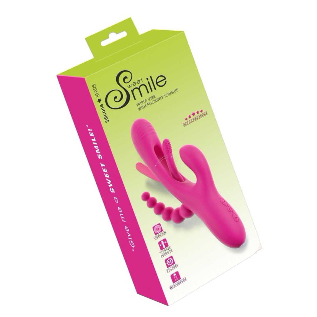 Triple Vibe Flicking – 3 Motoare, 7 Viteze, Reîncărcabil