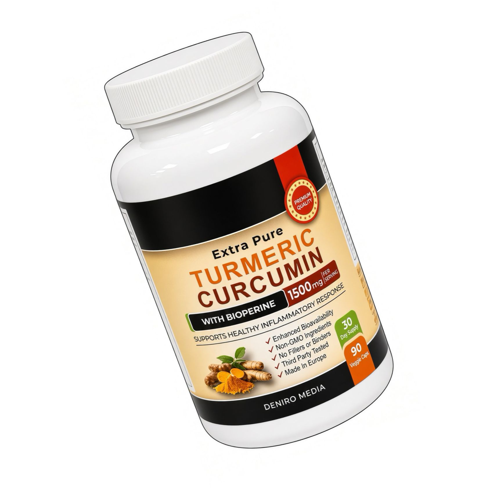 Turmeric Curcumin Cu Bioperină 1500mg