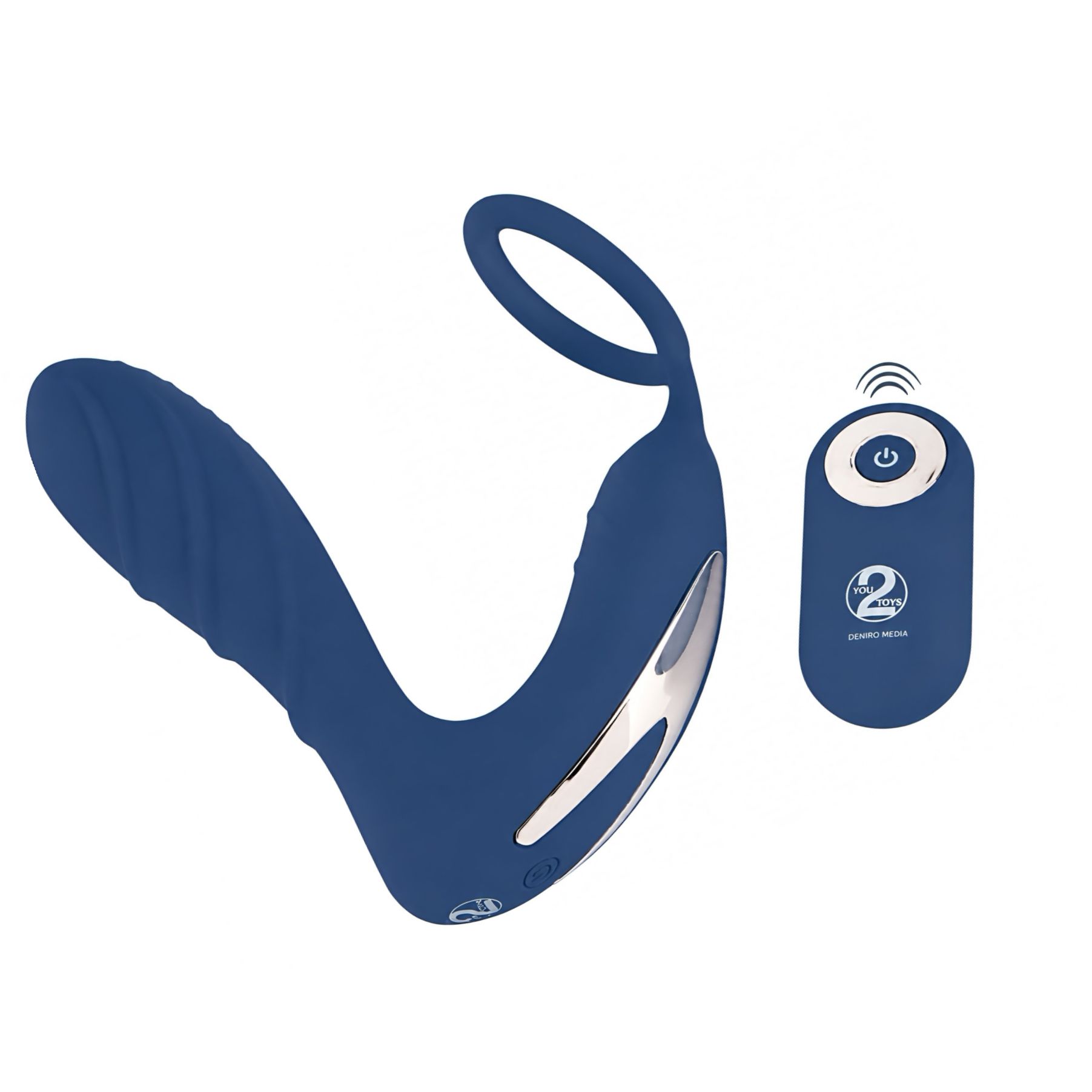 Vibrating Prostate Plug With Ring Albastru