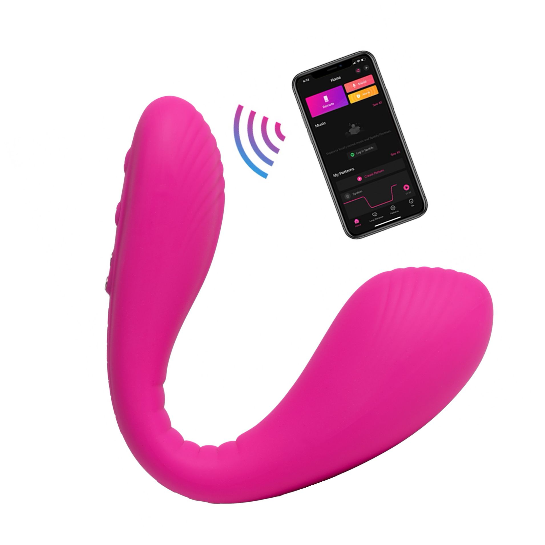 Vibrator Ajustabil Lovense Dolce Dual Roz