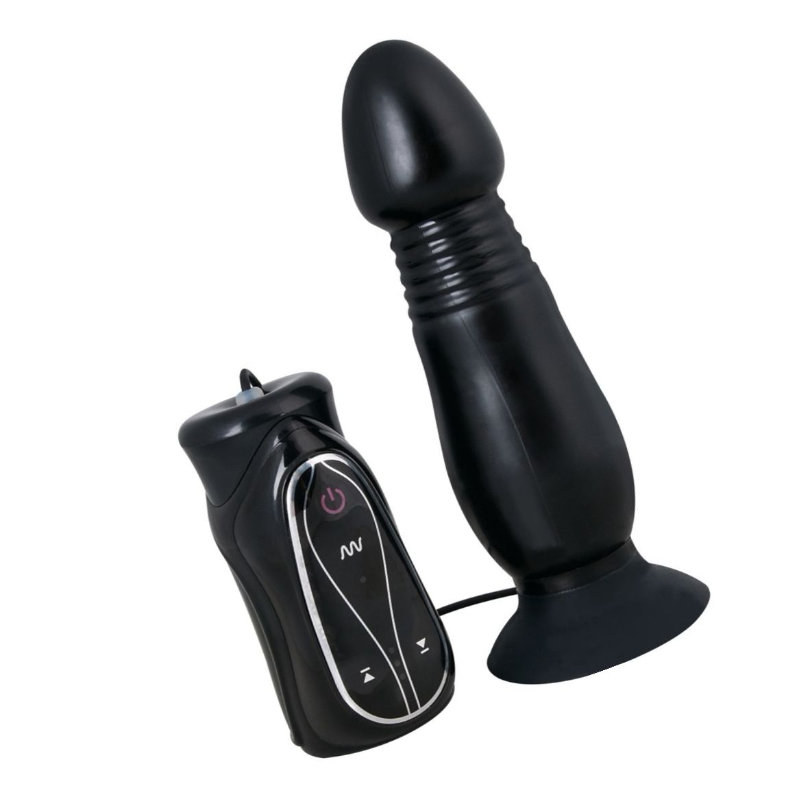 Vibrator Anal Pusher Negru