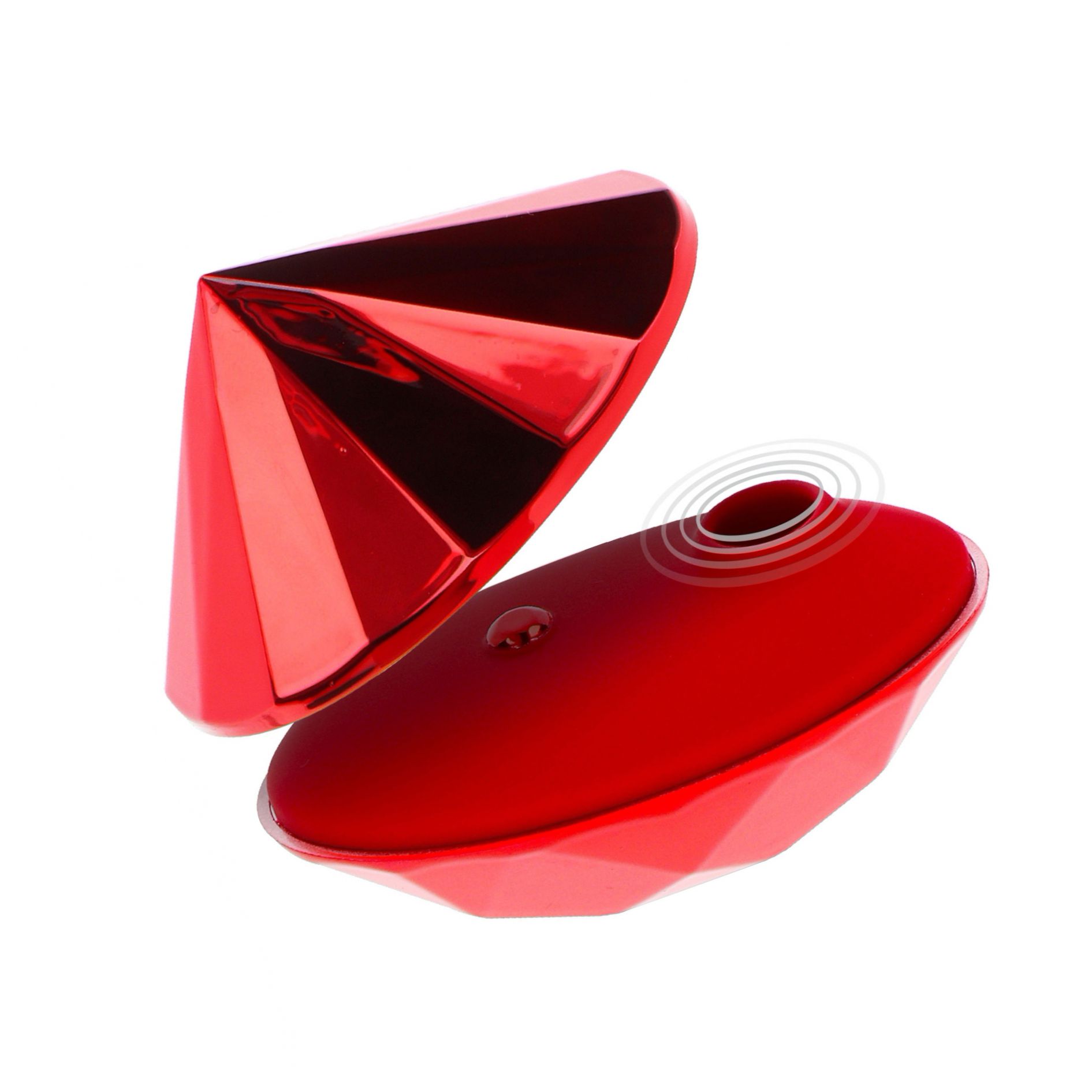 Vibrator Clitoridian Ruby Red Diamond Rosu