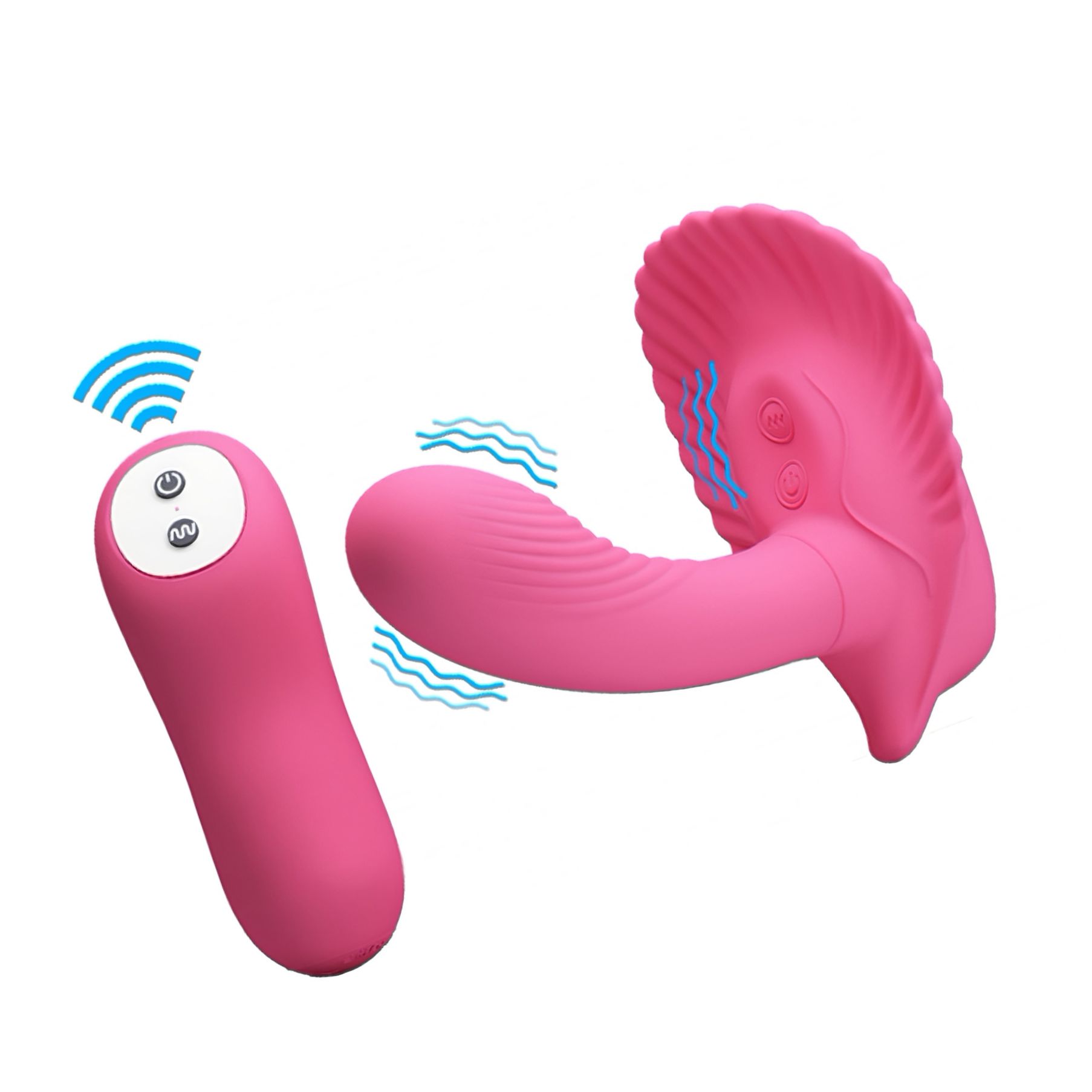 Vibrator Cochilia Dragostei Cu Telecomandă Roz
