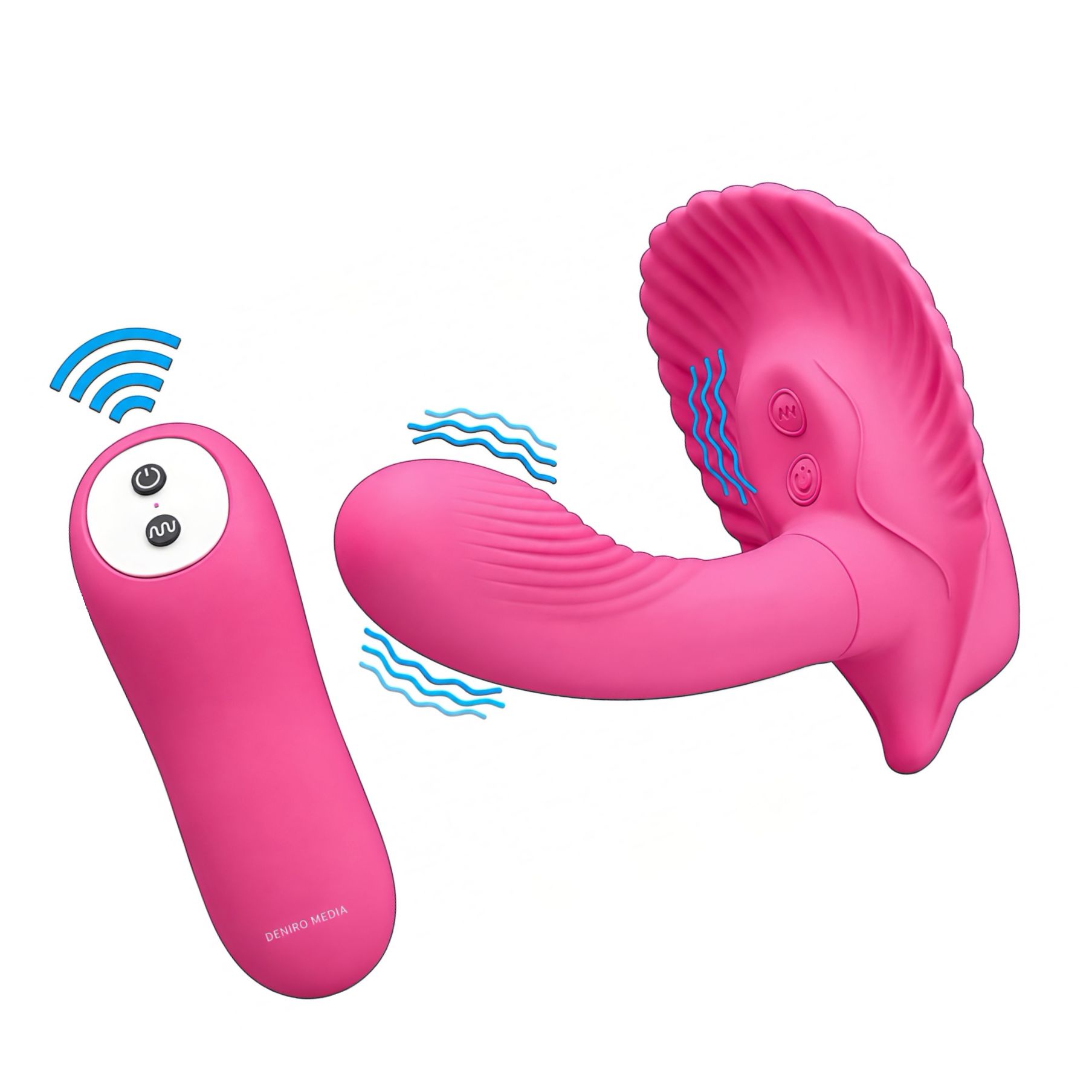 Vibrator Cochilia Dragostei Cu Telecomandă Roz