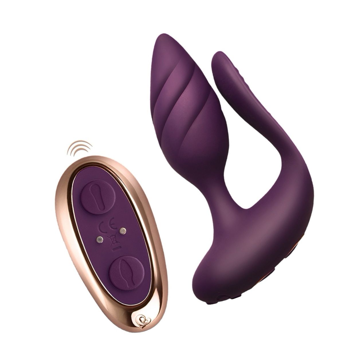 Vibrator Dublu Cocktail Couples Toy Burgundy