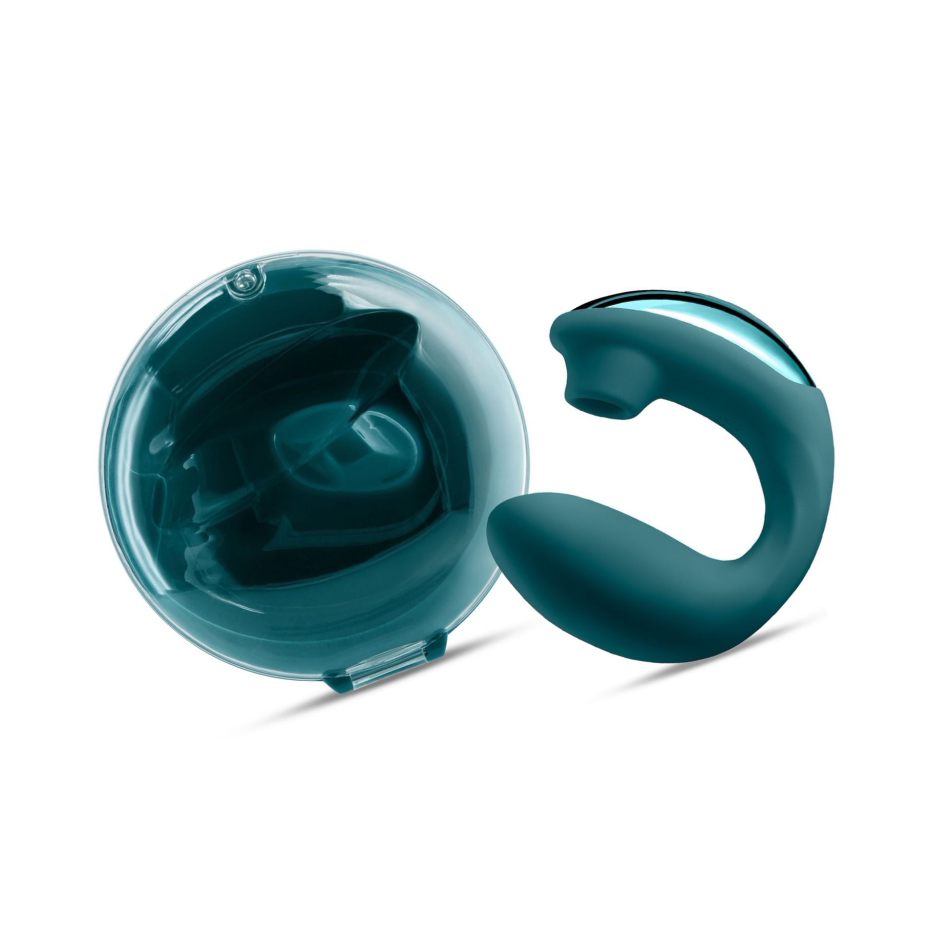 Vibrator Dublu Desire Euphoria Green – 2 Capete, Reîncărcabil Verde