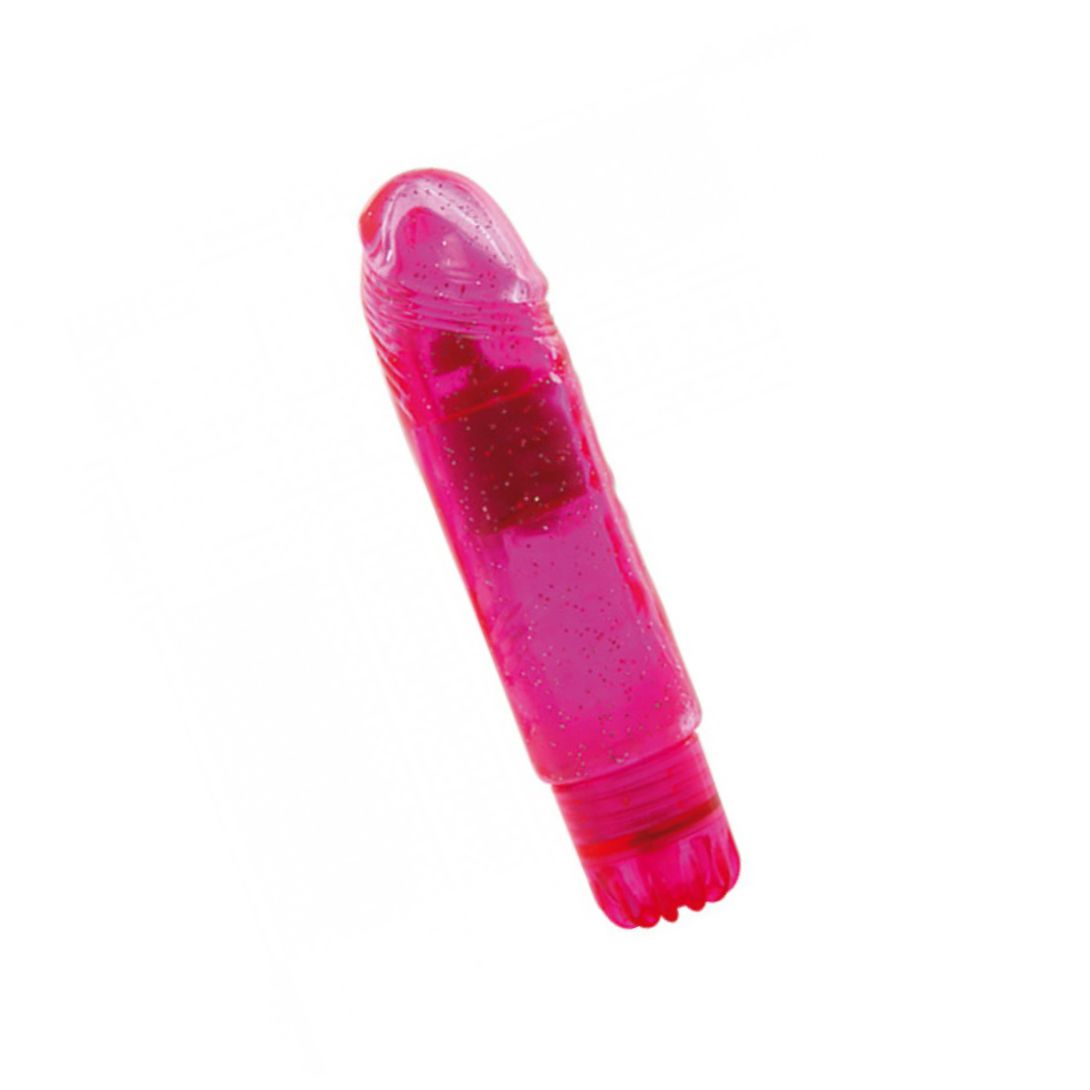 Vibrator Jammy Jelly Gleamy Glitter 13.5cm Roz