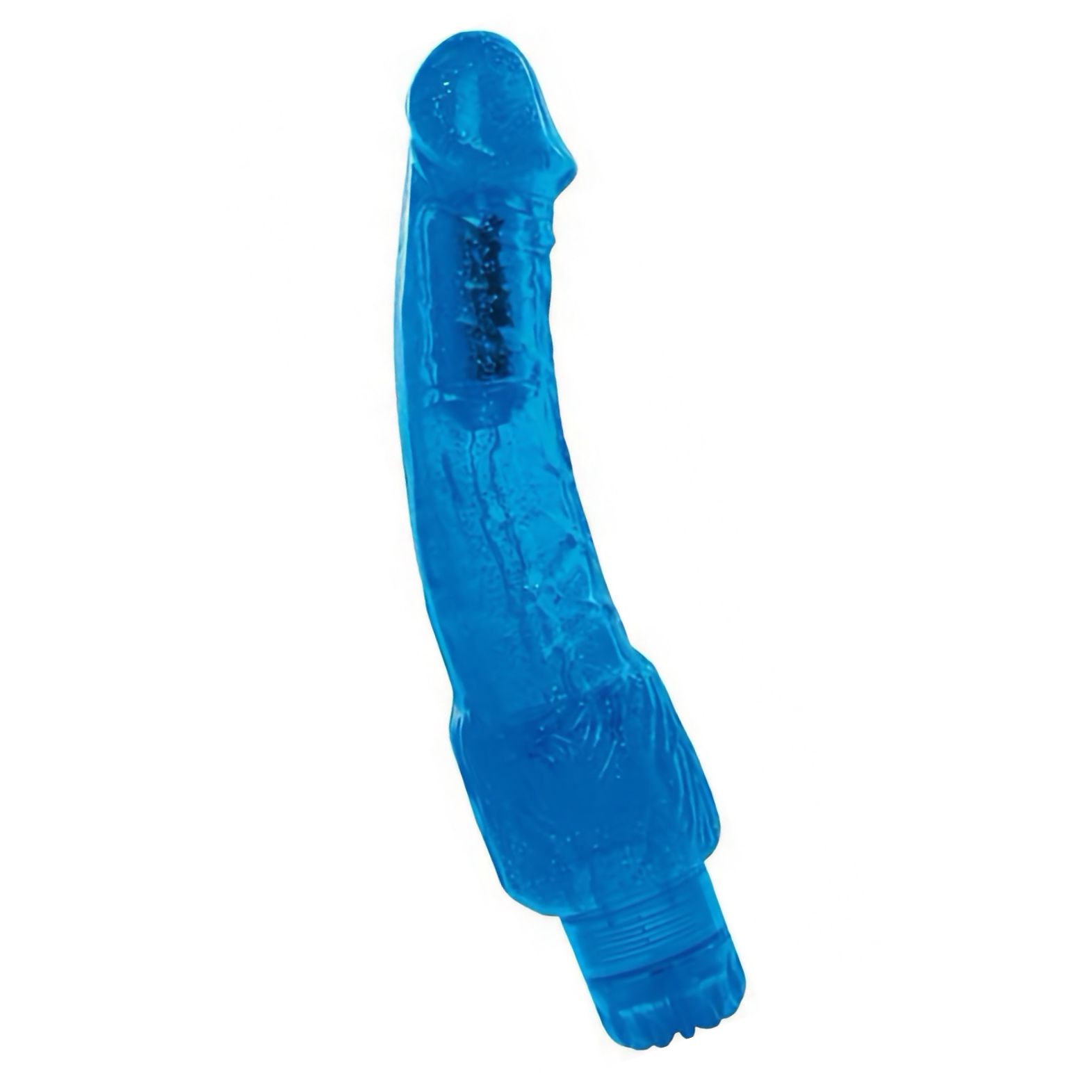 Vibrator Jelly Puzzling Glitter Albastru