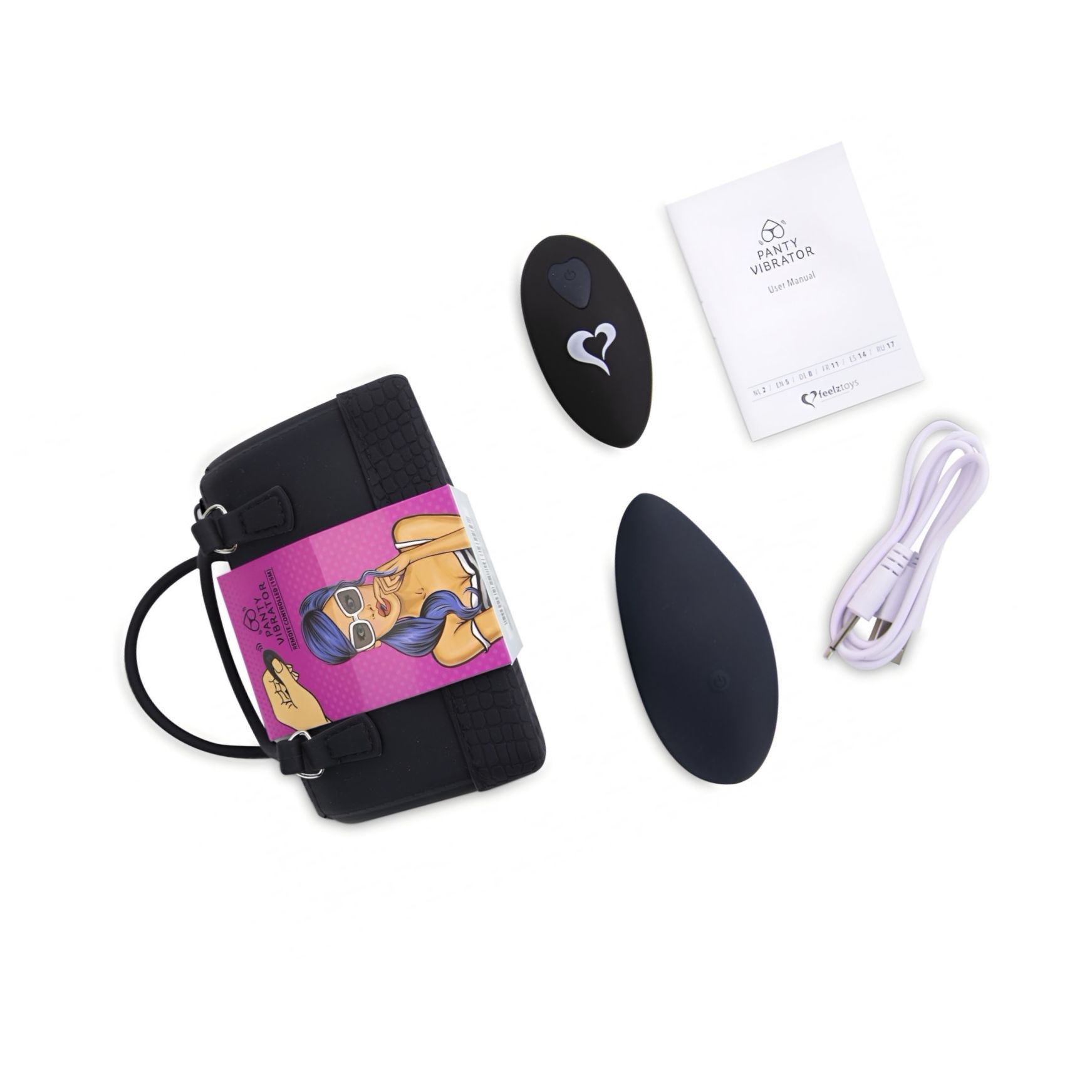 Vibrator Pentru Chiloți Cu Telecomandă Feelztoys Negru