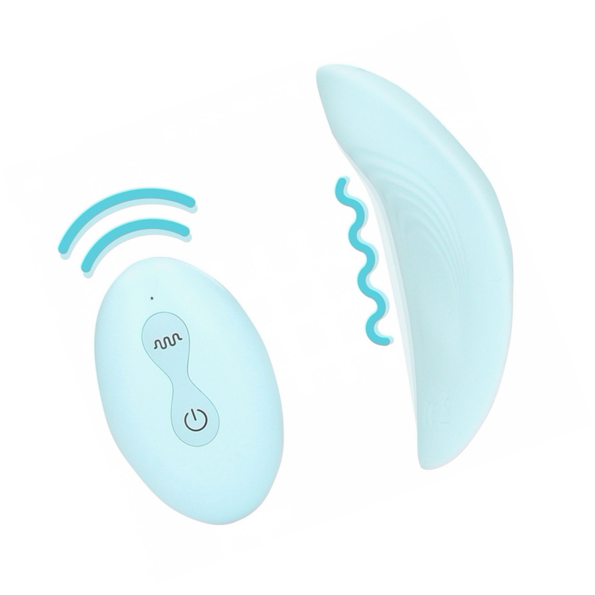 Vibrator Pentru Chiloți Loveline, Arctic Blue, 10 Moduri Albastru