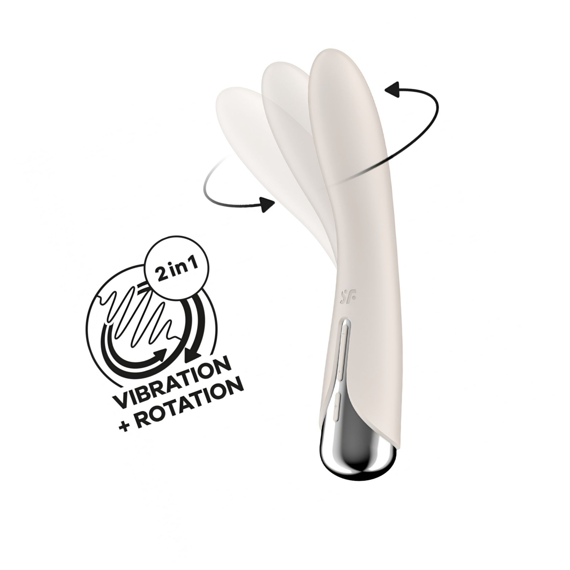 Vibrator Punctul G Satisfyer Spinning Vibe 1 Alb