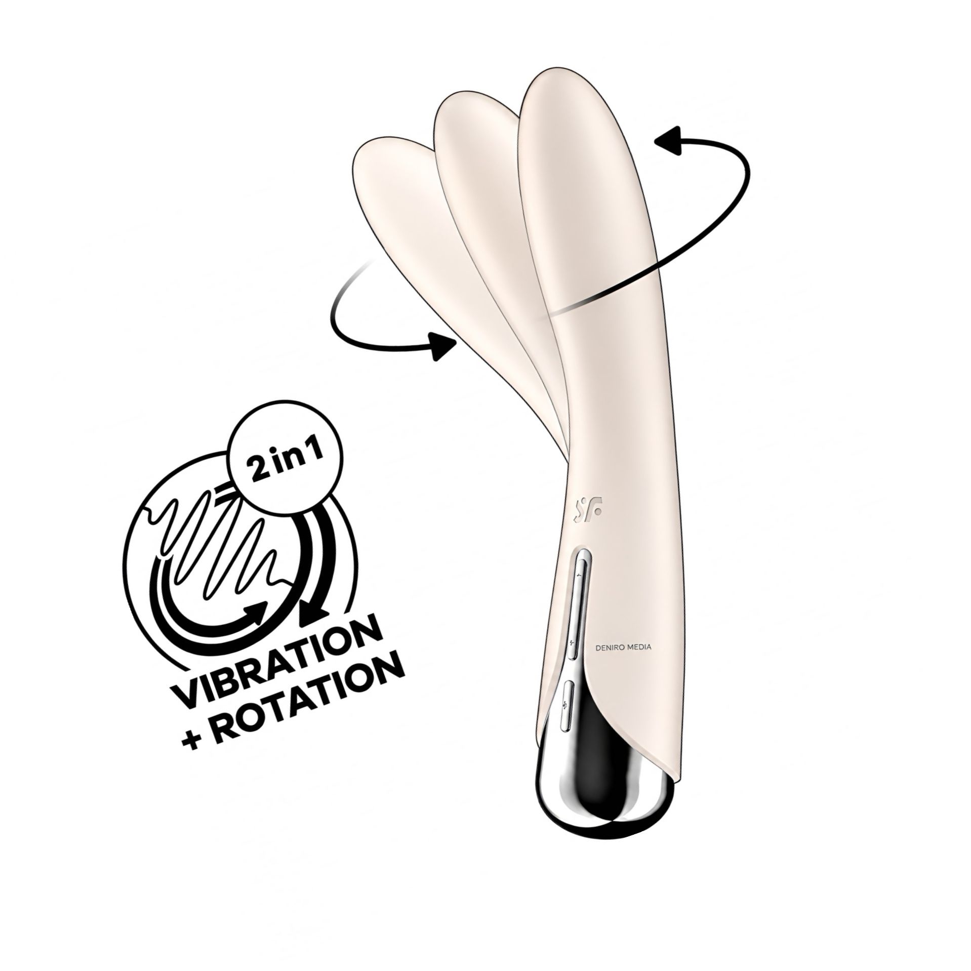 Vibrator Punctul G Satisfyer Spinning Vibe 1 Alb