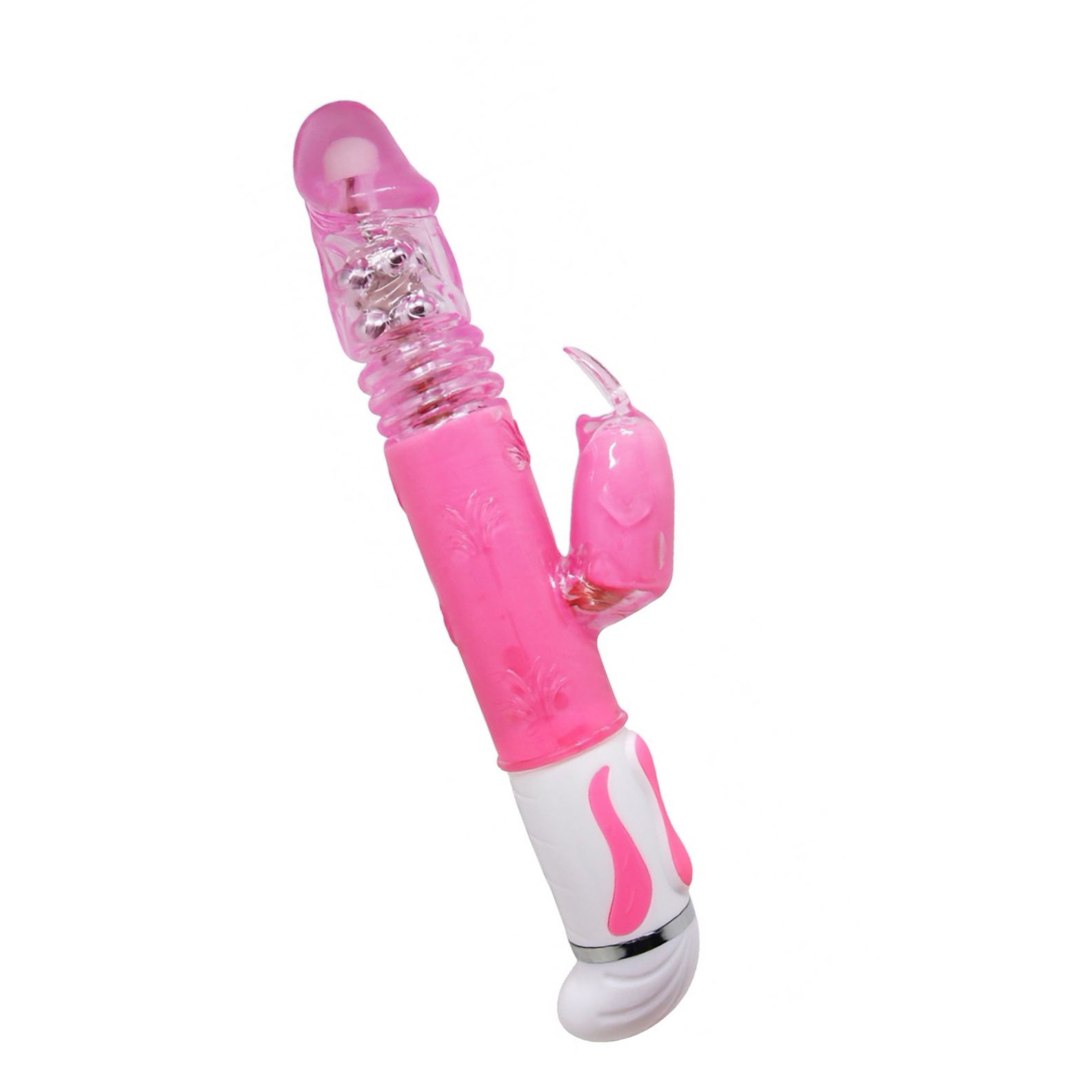 Vibrator Rabbit Rotație Și Împingere Fascination Roz