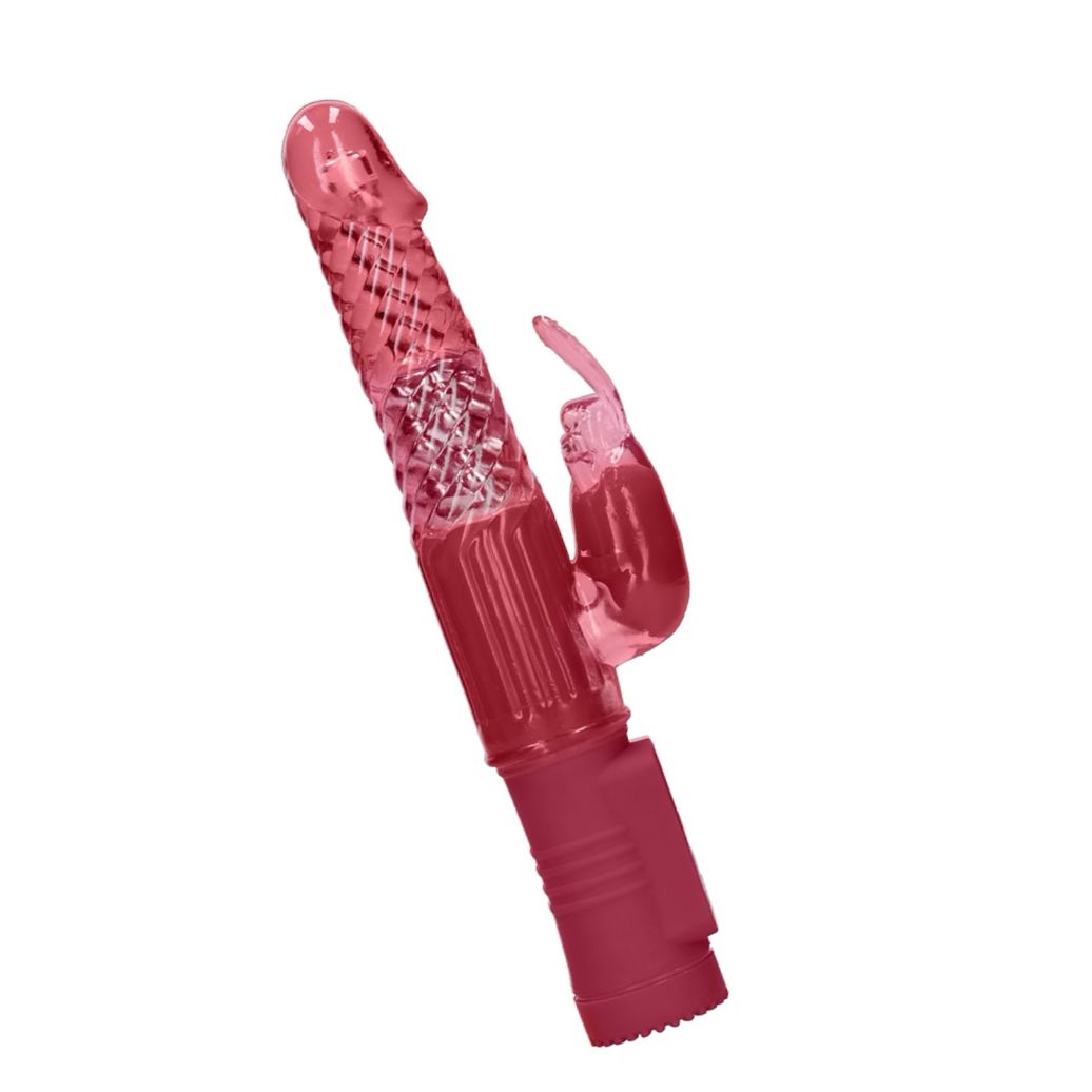 Vibrator Rotating Rabbit Rosu