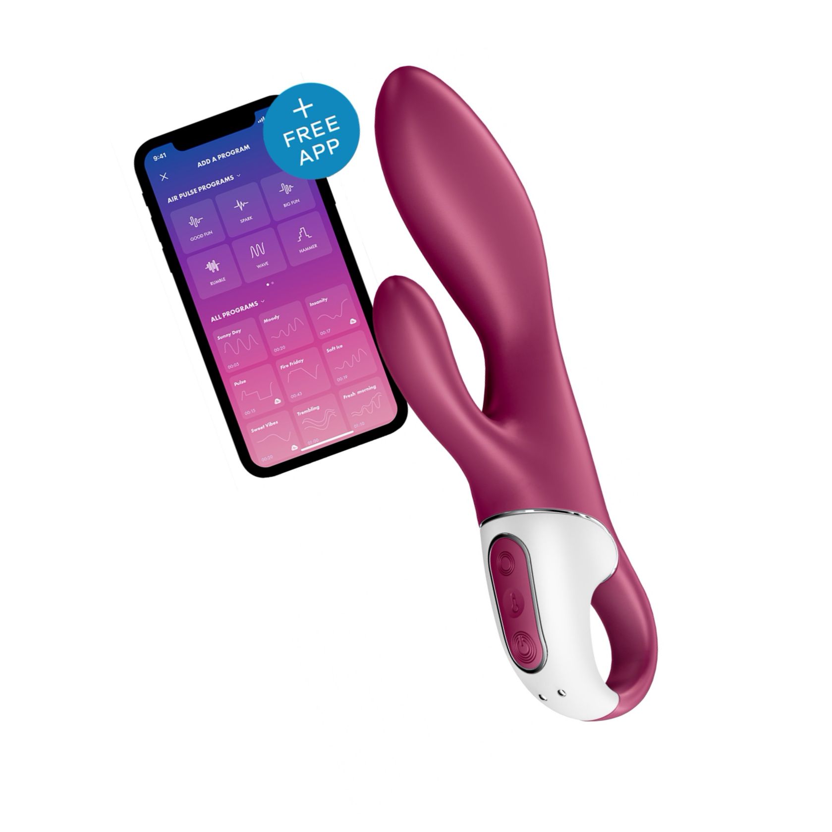 Vibrator Smart Cu Incalzire Heated Affair Rosu