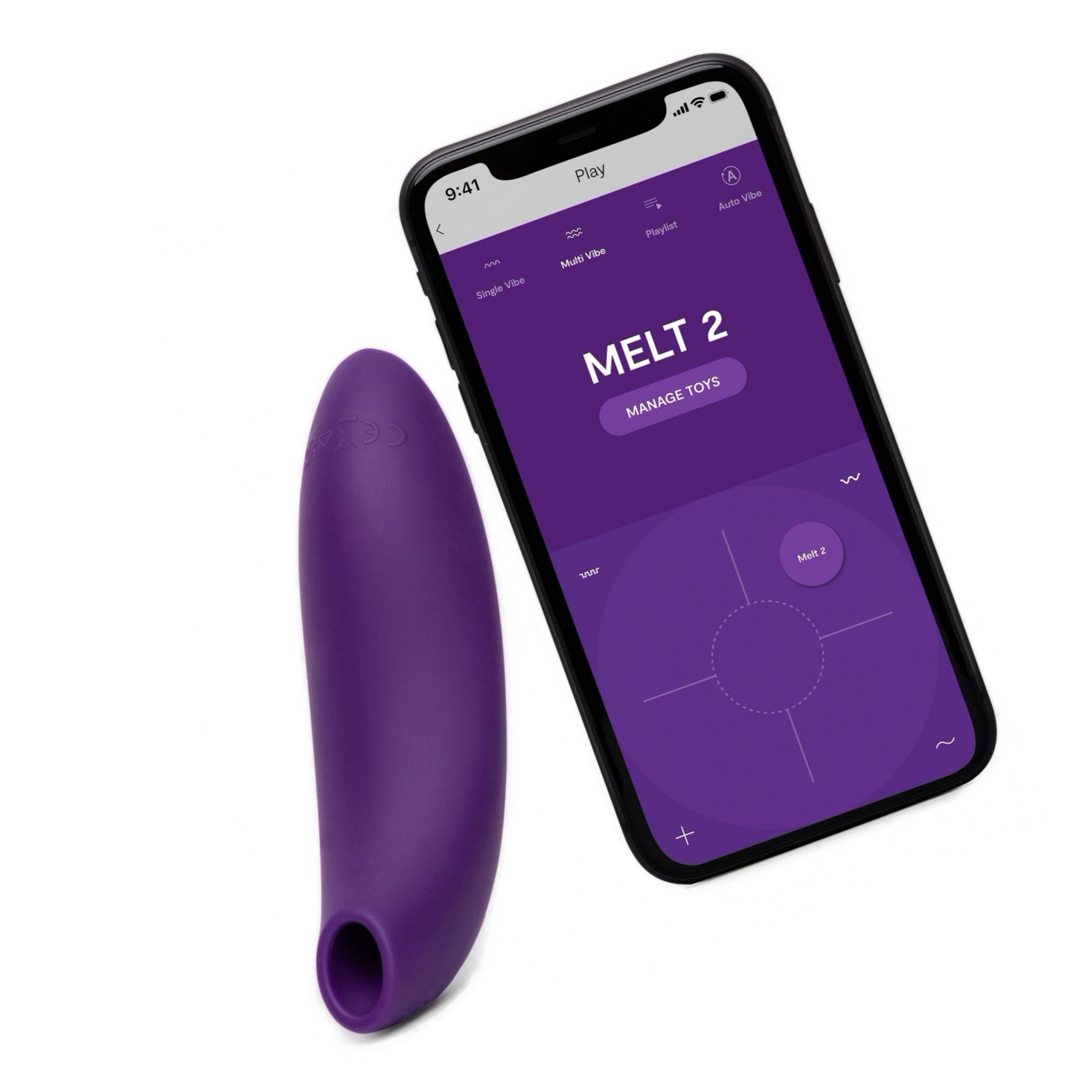 We Vibe Melt 2, Stimulator Clitoridian cu Aer, 12 Nivele