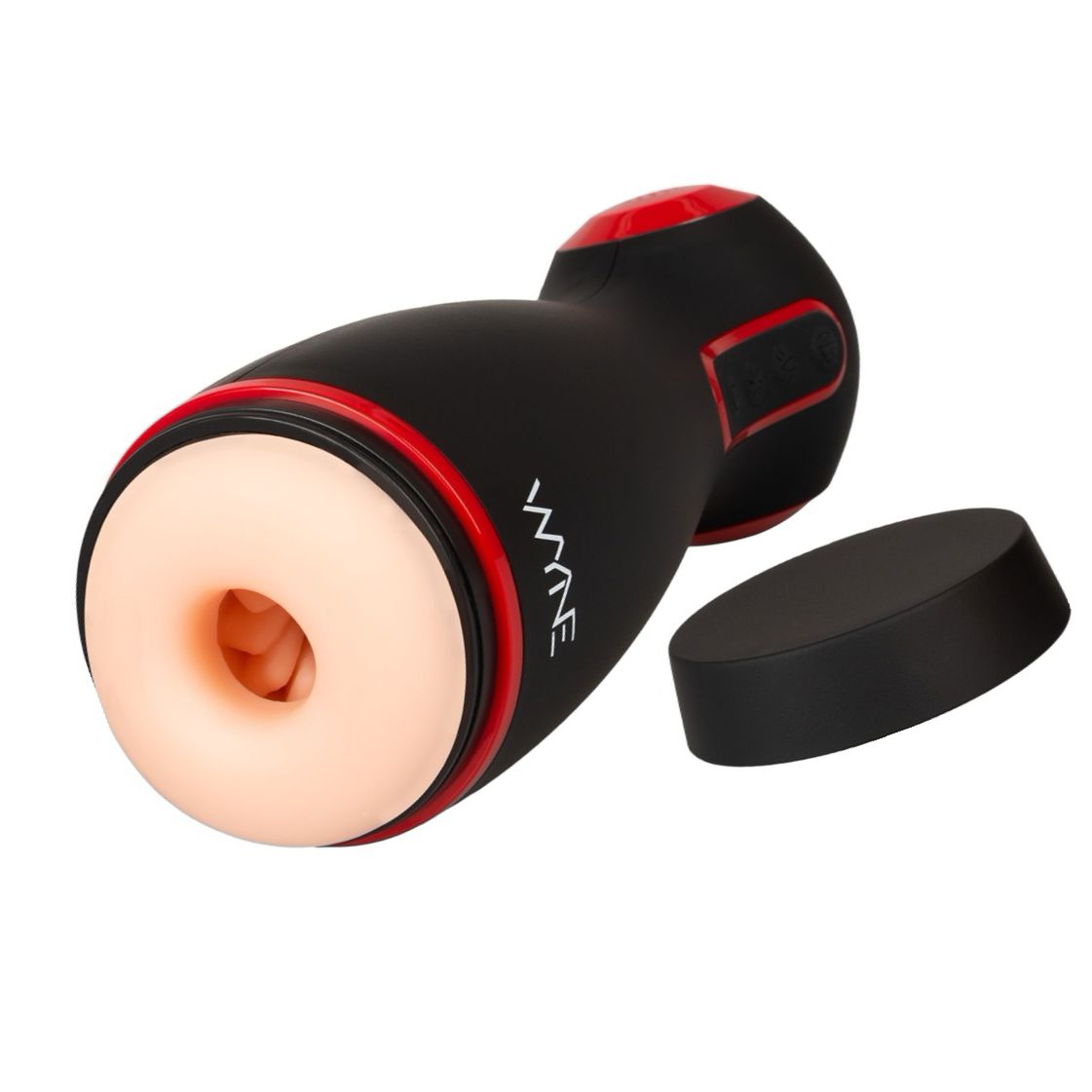 WYNE Dual‑Motor Masturbator — 10 Vibrații, 7 Aspirații Negru