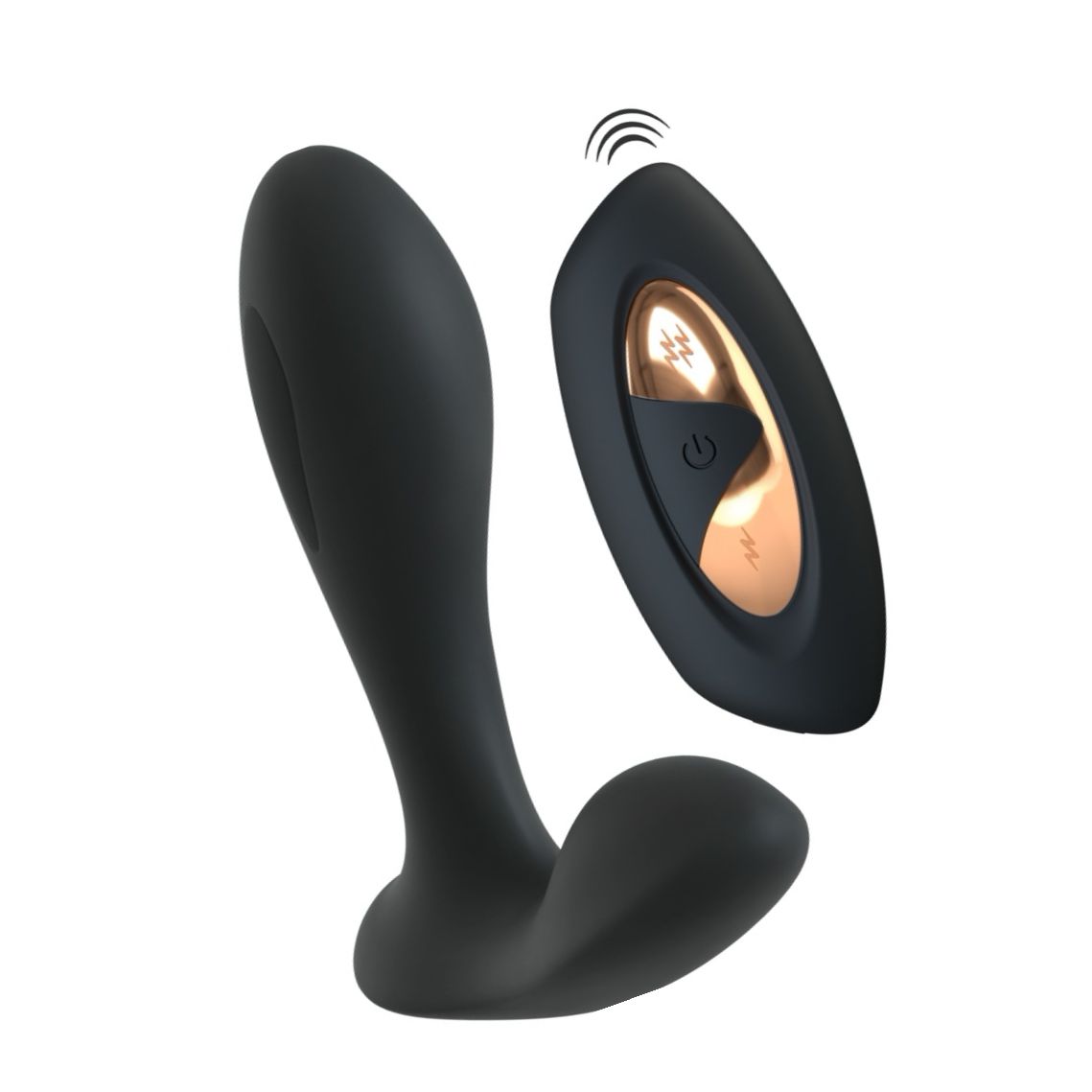 XOUXOU RC E-Stim Punct G Și P - 10+10 Moduri, Reîncărcabil Negru