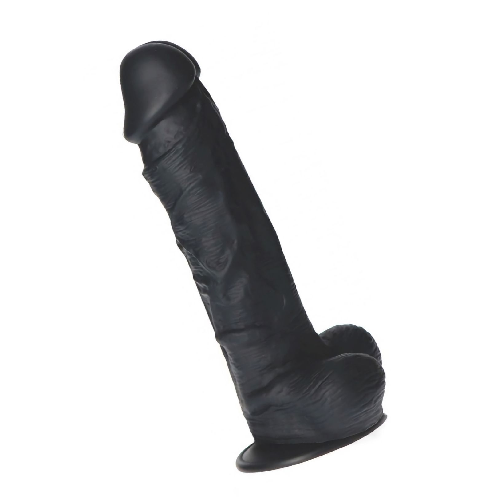 XXL 27,5 cm Dildo Realist Din Silicon Medical, Ventuză Puternică Negru
