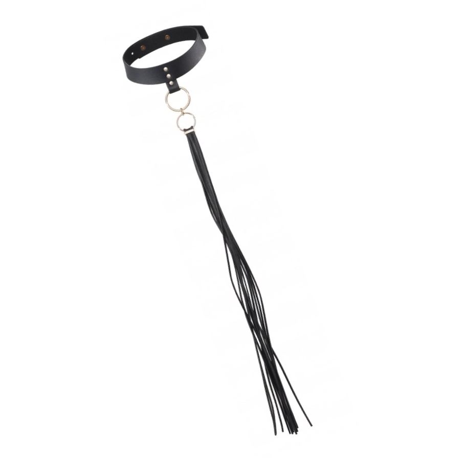 Zgarda cu Lesa Maze Tassel Choker Negru