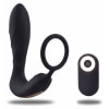Stimulator Prostatic cu Inel Penian Toyz4lovers — Vibrație Negru