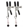 Adjustable Clamps With Beads Argintiu