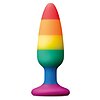Anal Plug Pleasure Rainbow Medium Multicolor