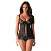 Babydoll Obsessive Chemise Negru L-XL