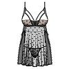 Babydoll Obsessive Heartia Negru S-M
