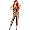 Catsuit Leg Avenue Net Footless Negru S-L