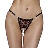 Chilot Decupat Cottelli Collection Roses Negru M-L