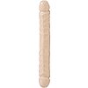 Dildo Dublu Veined Header Natural