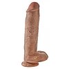 Dildo Realistic cu Testicule King 11 Inch  Caramel