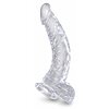 Dildo Realistic King 19cm Transparent