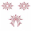 Nipple Covers Gloria Set Rosu