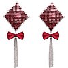 Nipple Jewellery Bow Rosu