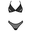 Set 2 Piese Obsessive Latinesa Negru XS-S