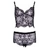 Set Leg Avenue Eyelash Lace Negru L