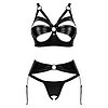 Set Obsessive Armares 3 Piese Negru XL-2XL