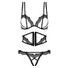 Set Obsessive Bravele Negru S-M