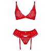 Set Obsessive Chilisa 3 Piese Rosu XS-S